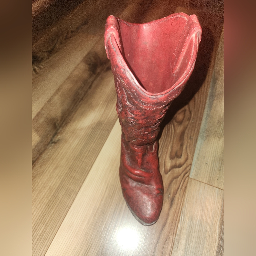 Vintage Western Boot Ceramic Decor - Picture 2 of 8